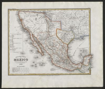 Neueste karte von Mexico: nach den besten Quellen entw. u. gezeichen